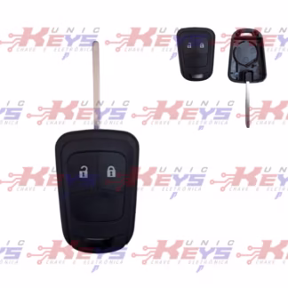 CARCAÇA OPEL COM CHAVE FIXA - 2 BOTÕES